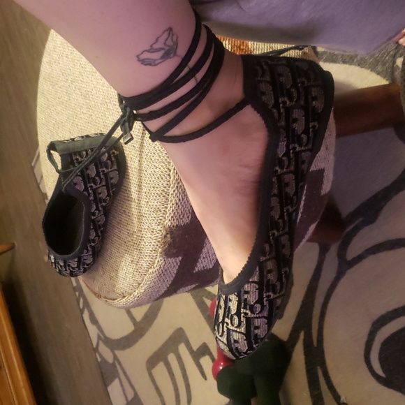 Dior Navy Poeme flat - Picture 8 of 8